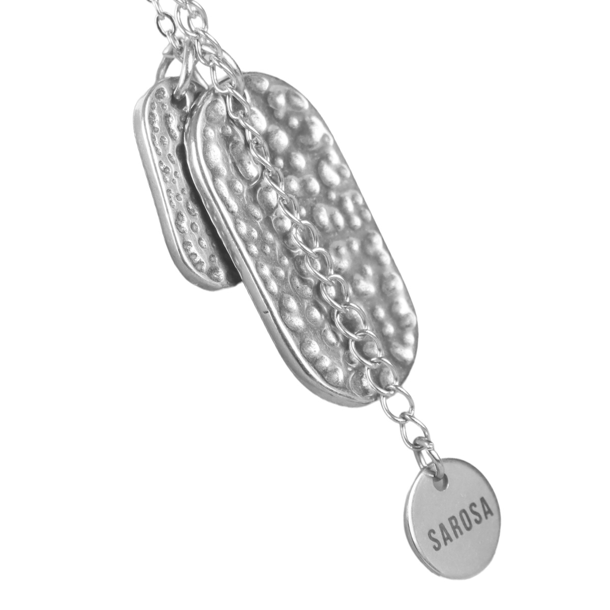 Collar Acero Inoxidable Dog Tag Dijes SAROSA para Hombre image number null