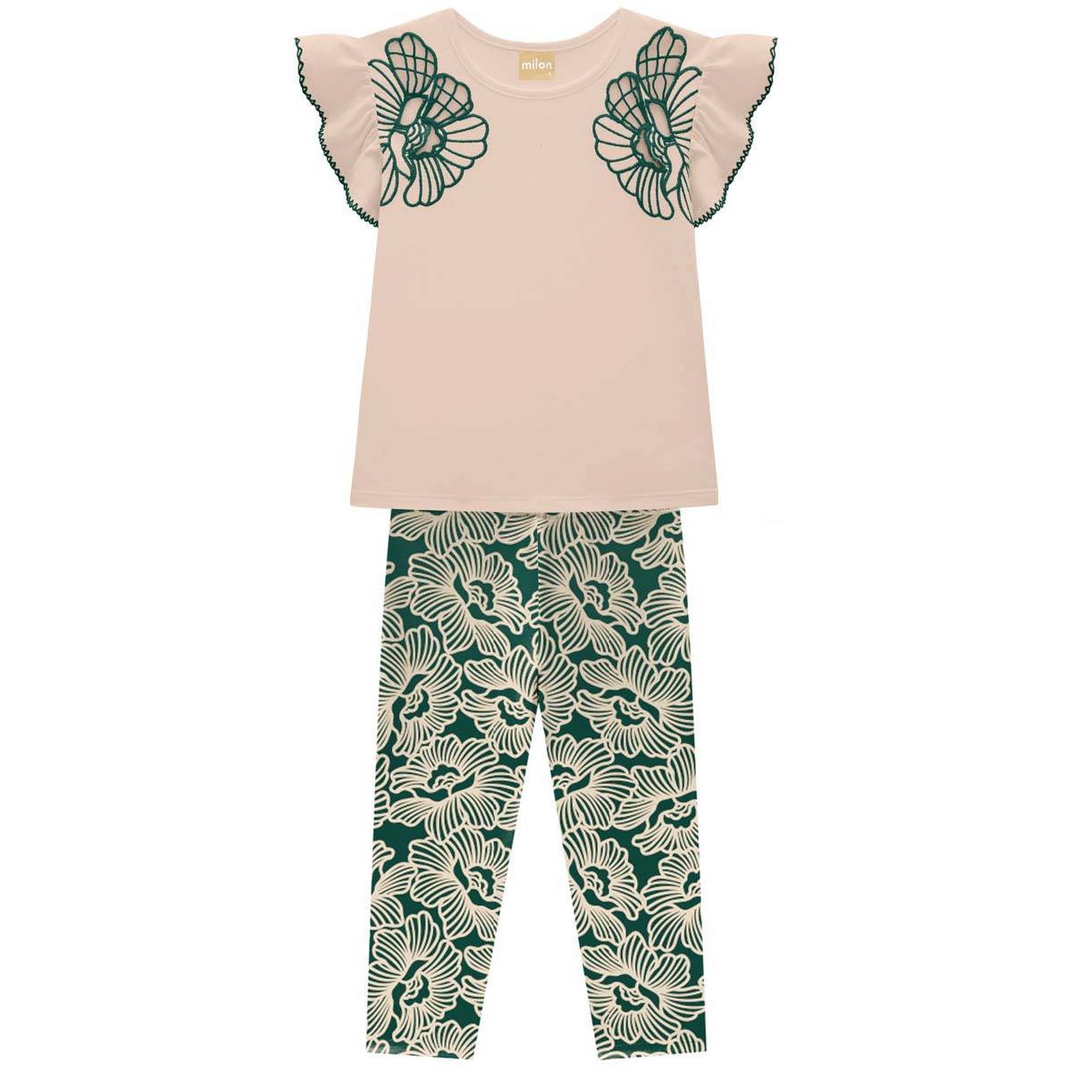 Conjunto de Playera Manga Corta con Leggins Milon para Ni&ntilde;a image number null