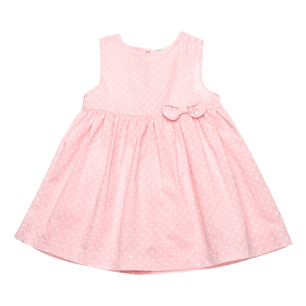 Conjunto Vestido Y Cubre Pa&ntilde;al Lunares CAROSELLO para Beb&eacute; image number null