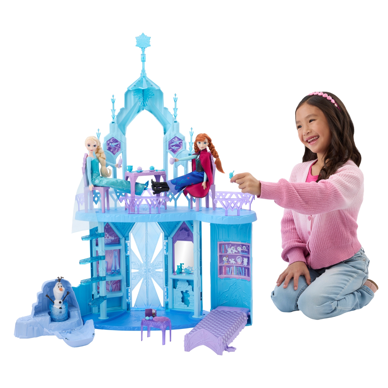 Disney Frozen Casa De Mu&ntilde;ecas Castillo De Hielo Mattel image number null