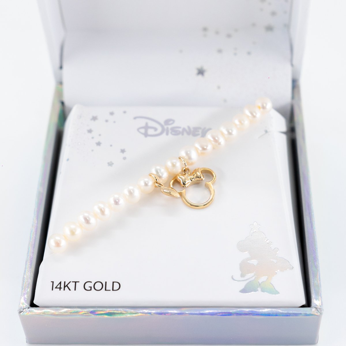 Pulsera Minnie Perlas Oro 14K Disney image number null