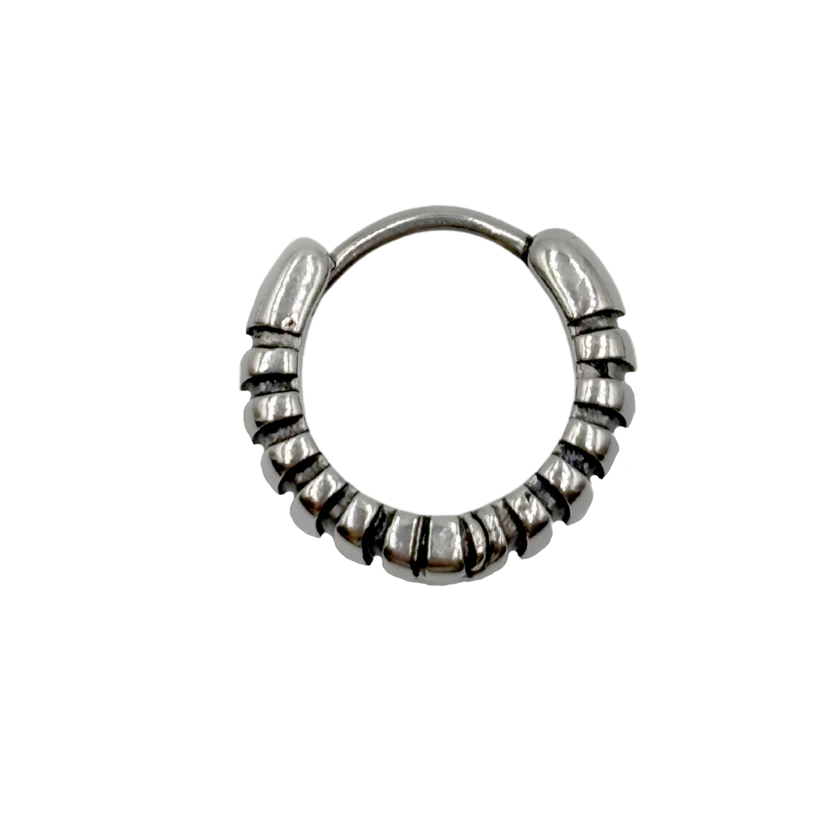 Arracadas Rallado Liso Aktuales para Hombre image number null