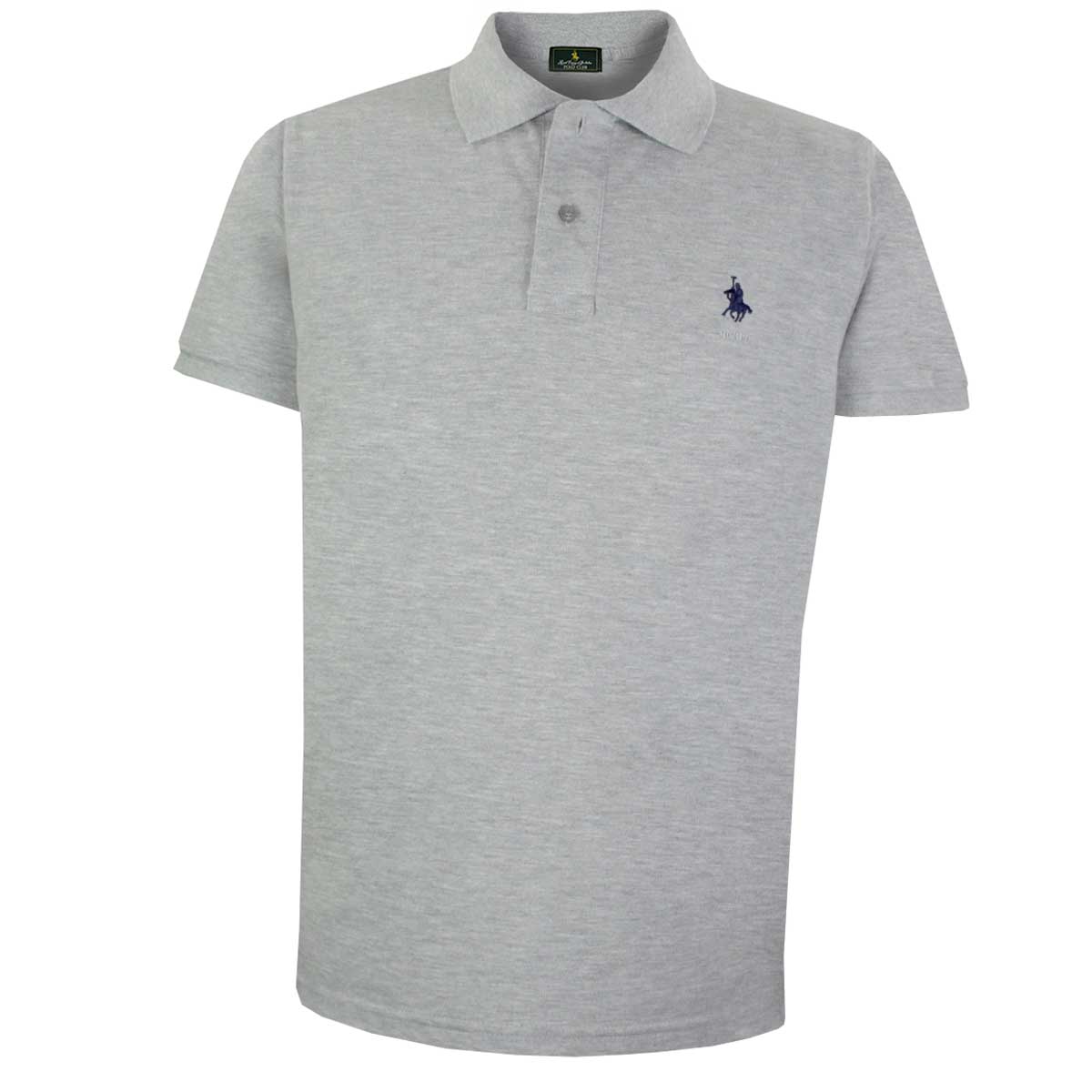 Playera Talla Plus Polo Manga Corta Jaspe Gris RCB Polo Club Modelo elo 104Bpgris Para Hombre image number null