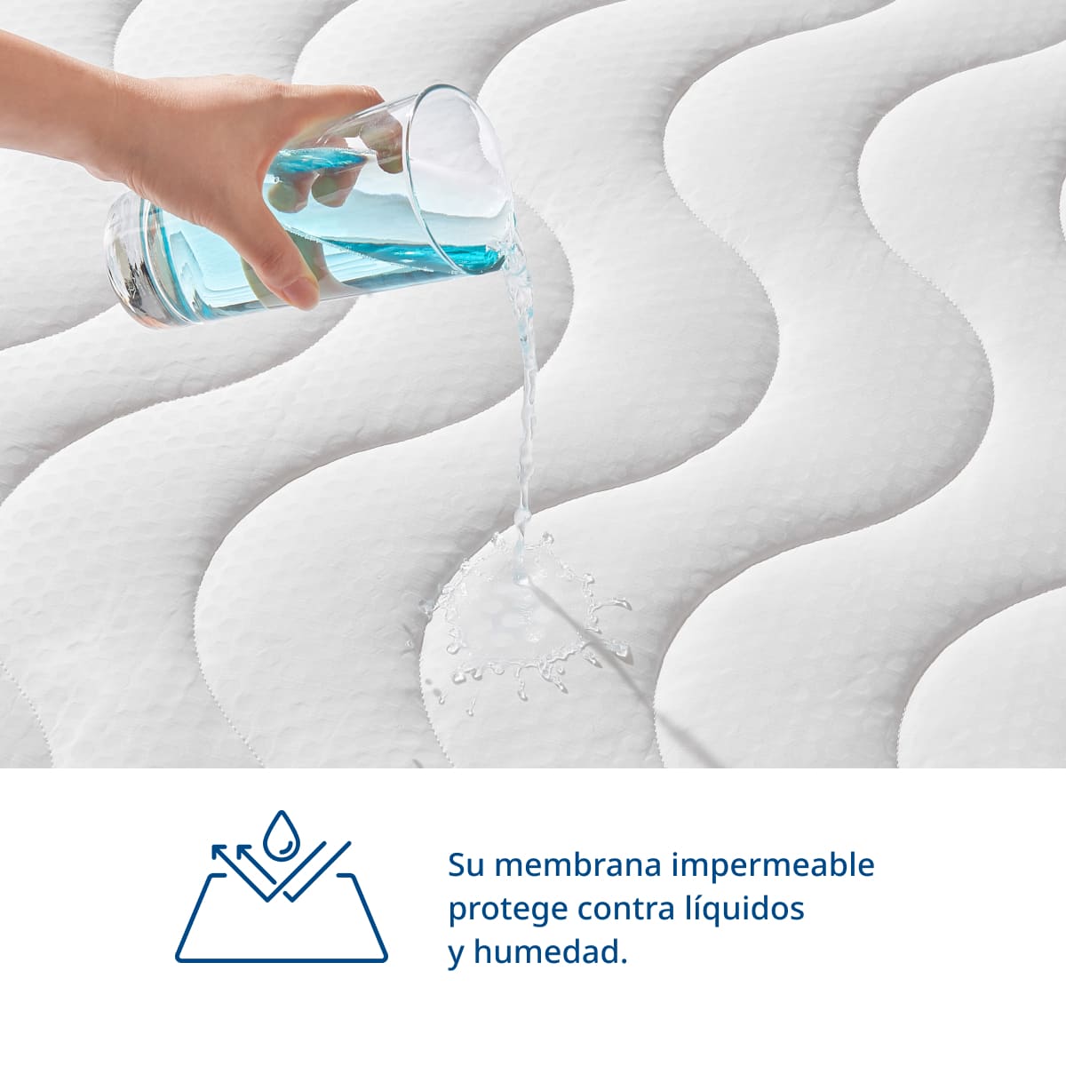 Luuna Protector Cooling Queen Size Blanco image number null