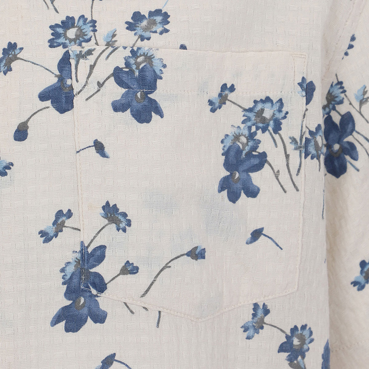 Camisa Estampado Flores Jeanious Manga Corta para Hombre Plus image number null