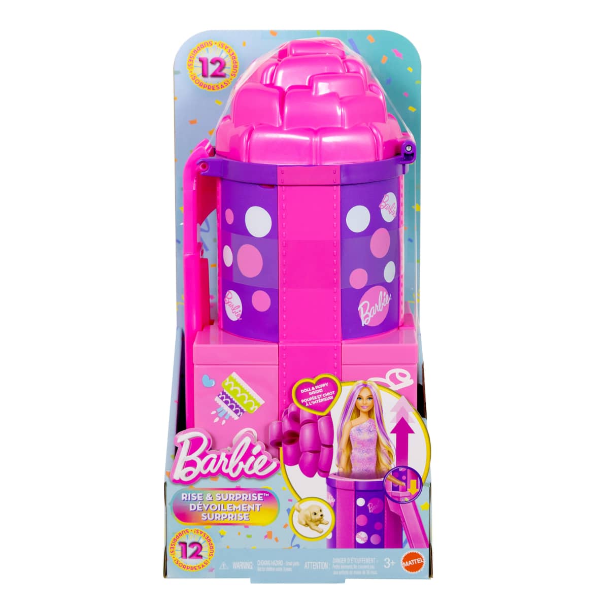 Barbie Party Unboxed Mu&ntilde;eca Resbaladilla Sorpresa image number null