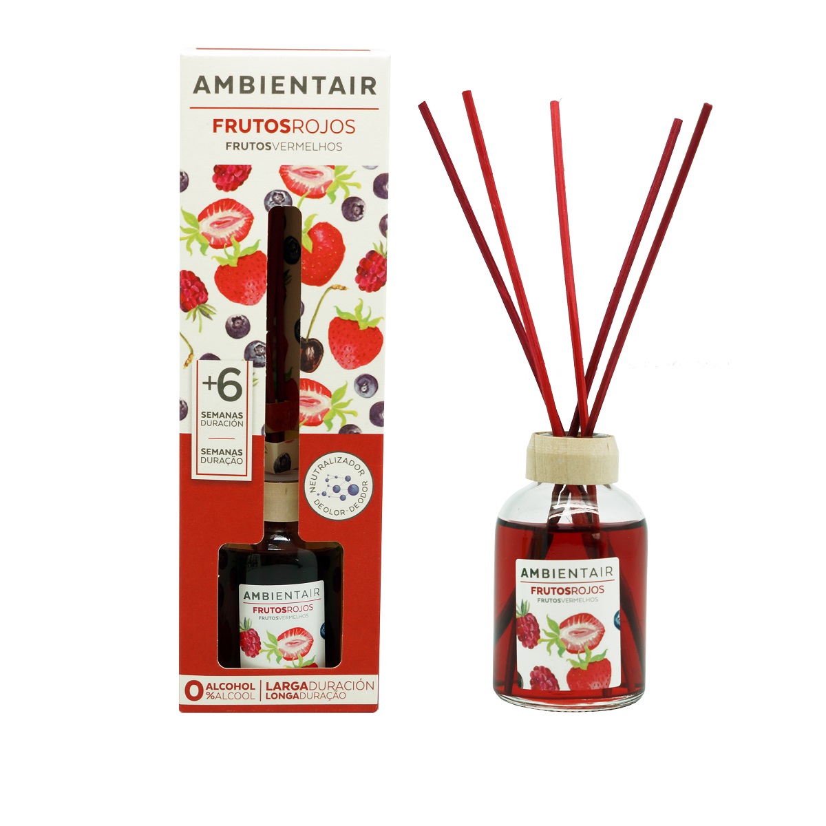 Difusor Mikado De 50ml Frutos Rojos Ambientair image number null