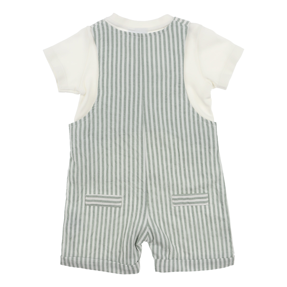 Conjunto Camisa y Pa&ntilde;alero Rayas Algod&oacute;n Carosello Beb&eacute; Ni&ntilde;o image number null