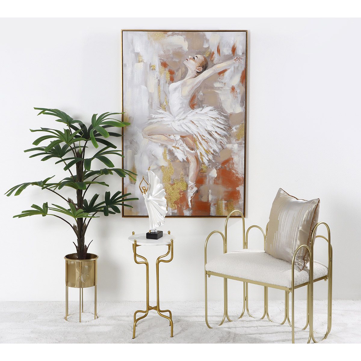 Mesa Auxiliar Modern Colecci&oacute;n Golden Concepts Life image number null