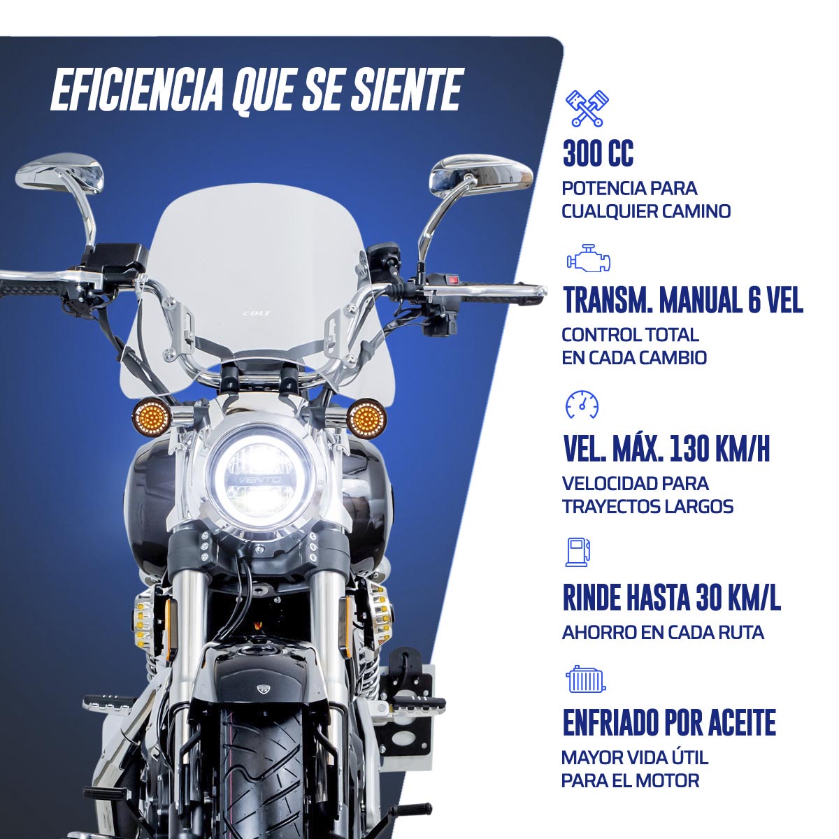 Motocicleta Vento Colt 300 Cc Negro 2027 image number null