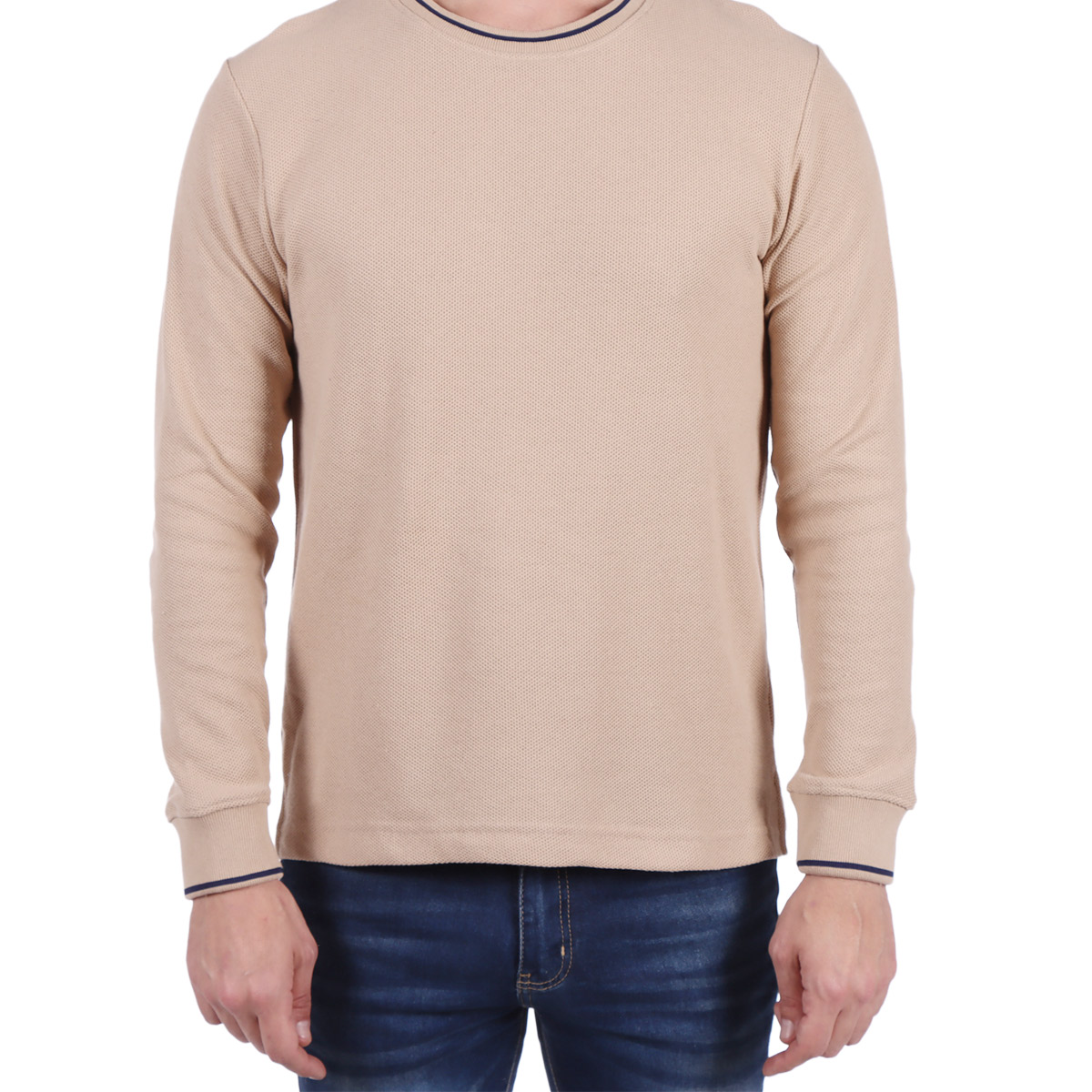 Playera Manga Larga Cuello Redondo Yongster para Hombre image number null