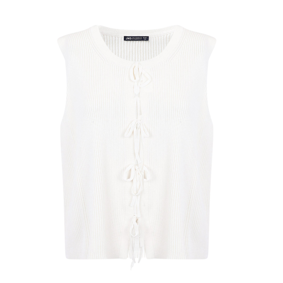 Chaleco Tejido Con Cintas Jeanious Para Mujer Curvy image number null