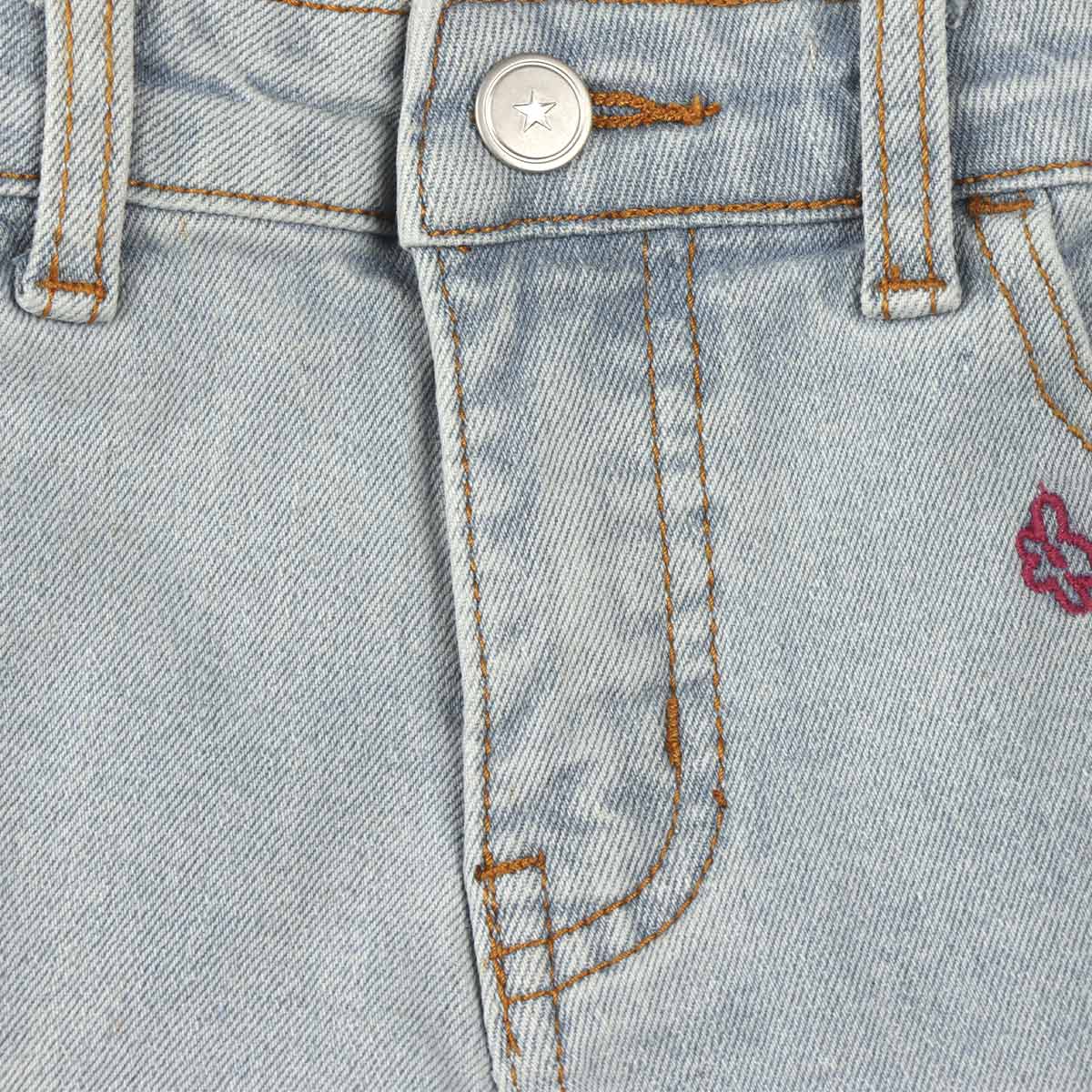 Short Denim Bordado Flores Bethaelizabetha Ni&ntilde;a Toddler image number null