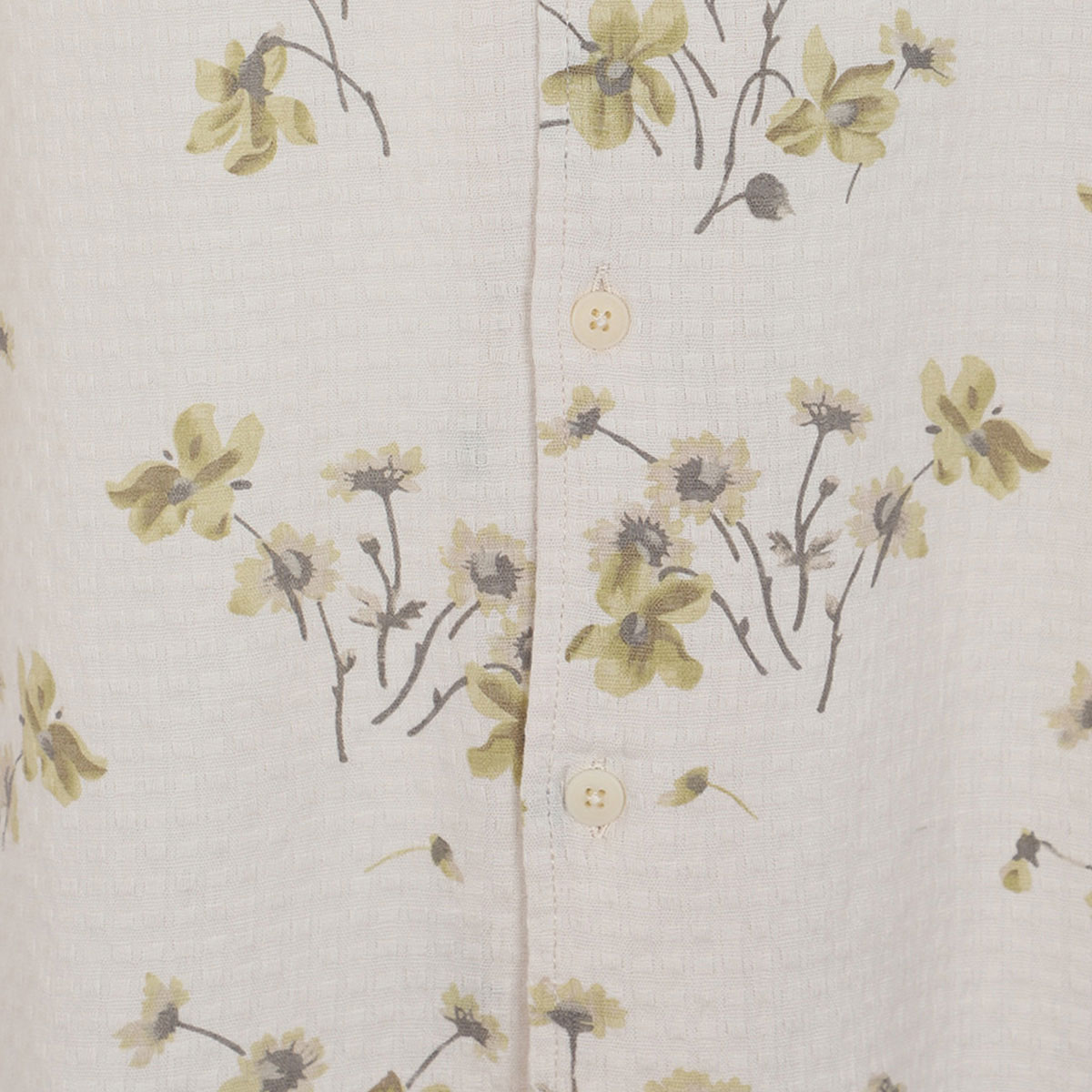 Camisa Estampado Flores Jeanious Manga Corta para Hombre Plus image number null