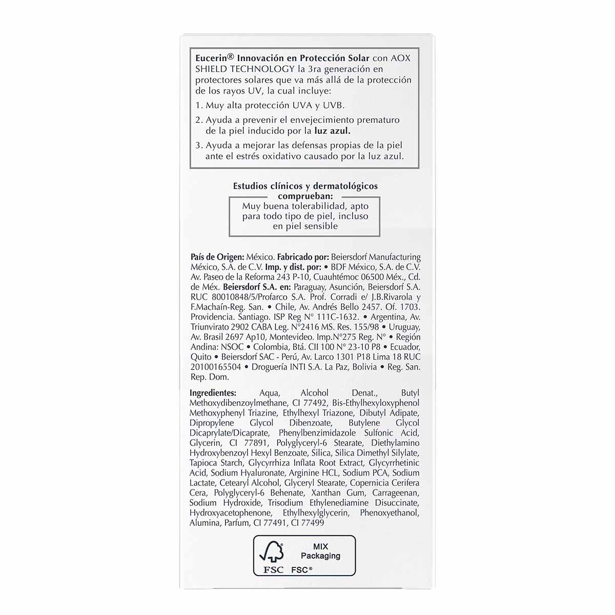 Eucerin Sun Hydrofluid Protector Solar Tono Oscuro Fps50+ image number null