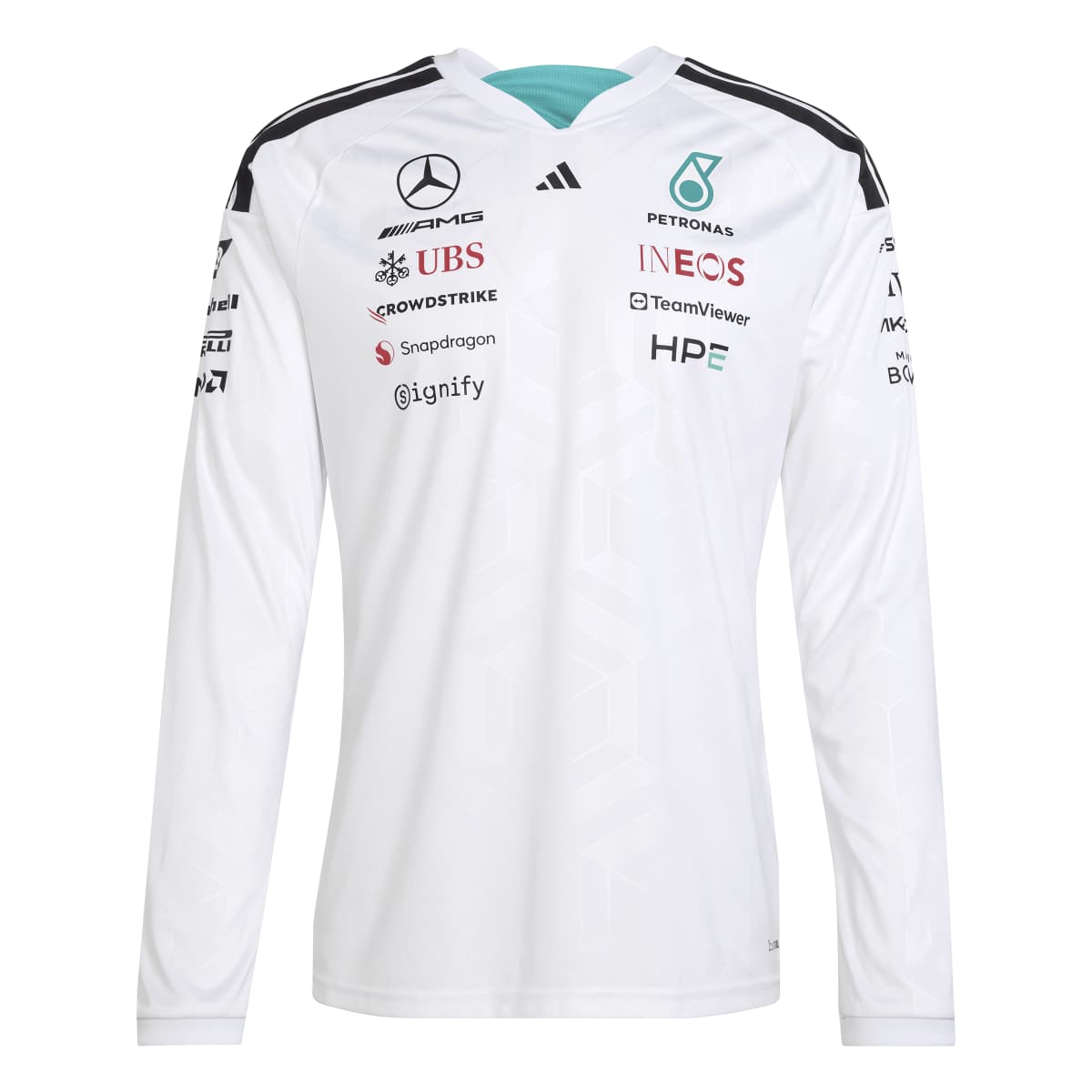 Playera Blanca Adidas con Dise&ntilde;o Mercedes - AMG Petronas Formula 1 Team para Hombre image number null