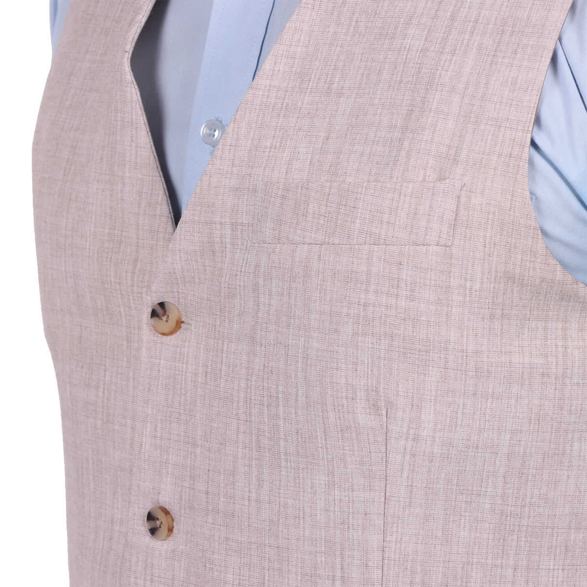 Chaleco de Vestir Gris Poli&eacute;ster Carlo Corinto para Hombre image number null