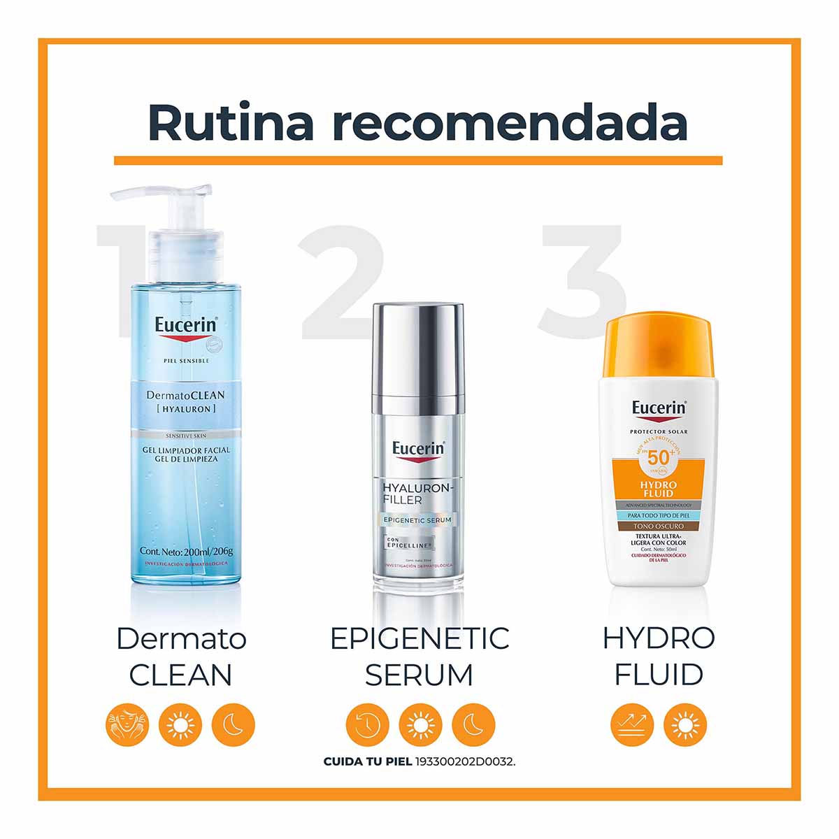 Eucerin Sun Hydrofluid Protector Solar Tono Oscuro Fps50+ image number null