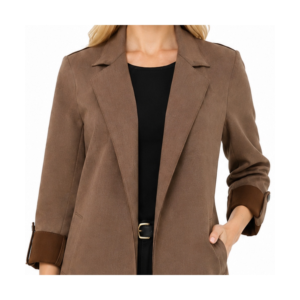 Abrigo Suelto con Elevador Shyla para Mujer image number null