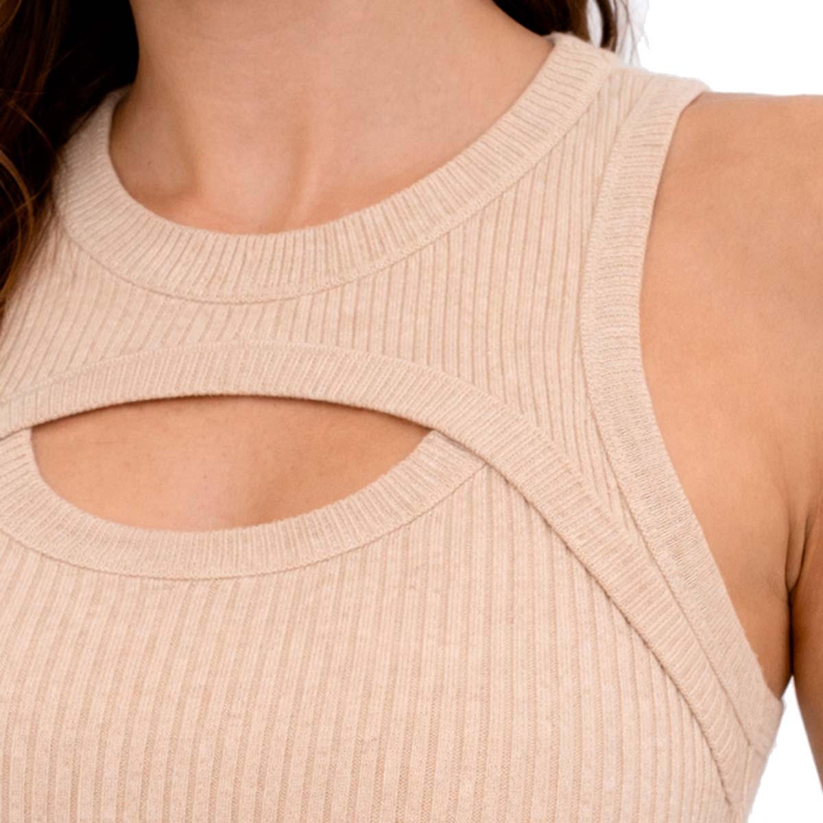 Blusa Sin Manga Avertura Delantera image number null