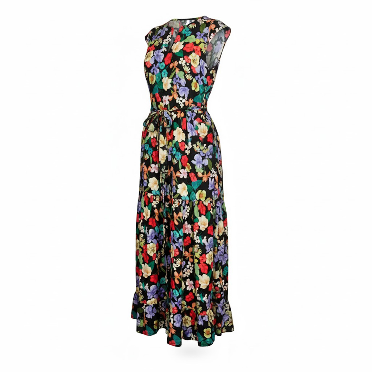 Vestido Flores Largo Chaps  Para Mujer image number null