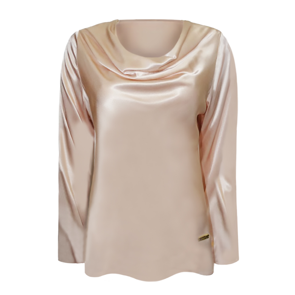Blusa Satin Cuello Holgado Chaps  Para Mujer image number null