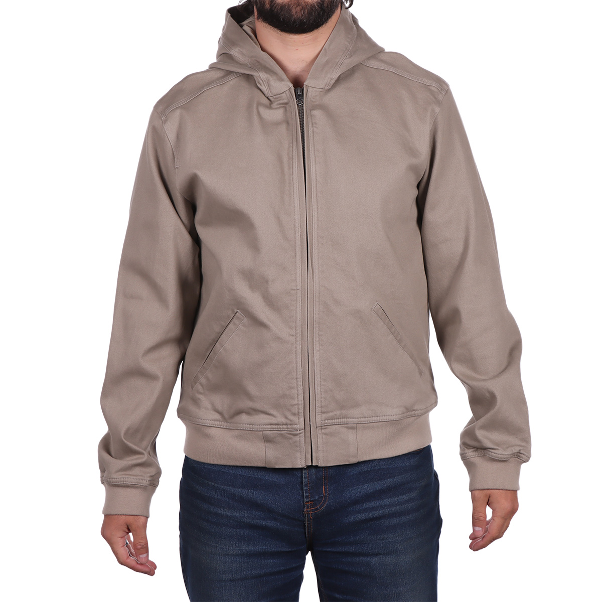 Chamarra Casual con Capucha de Algod&oacute;n Jeanious para Hombre image number null