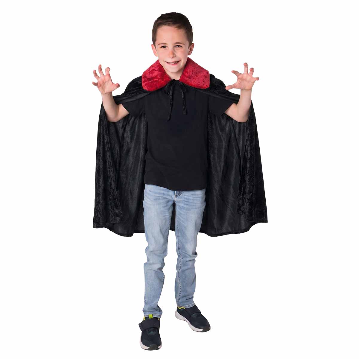Capa De Vampiro Color Negro Crojo Source Para Ni&ntilde;o image number null