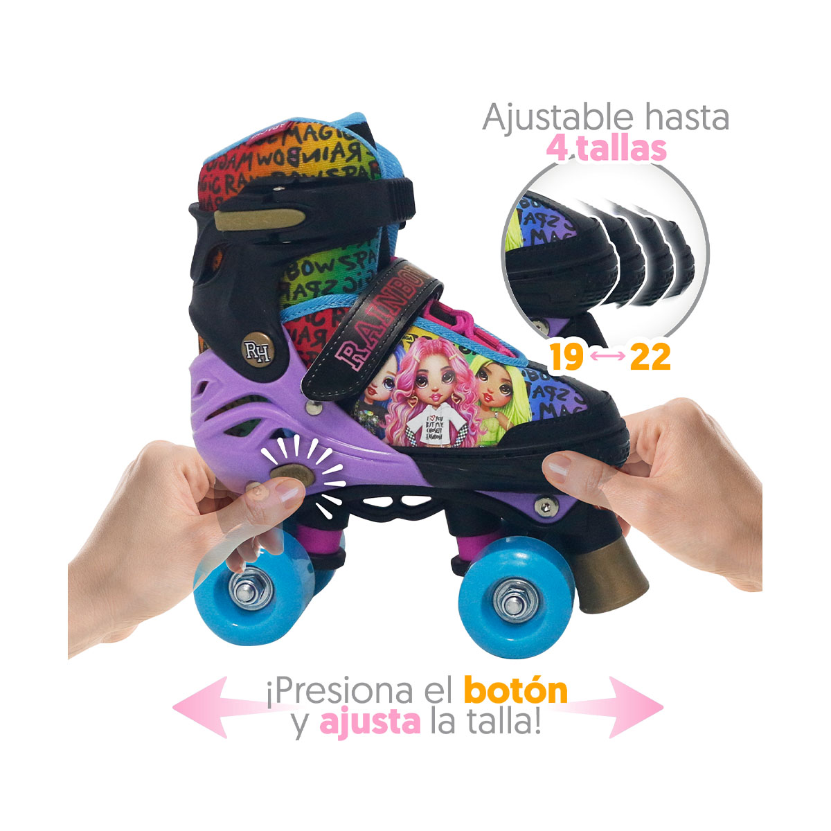 Patines Quad Rainbow High Flying Wheel image number null