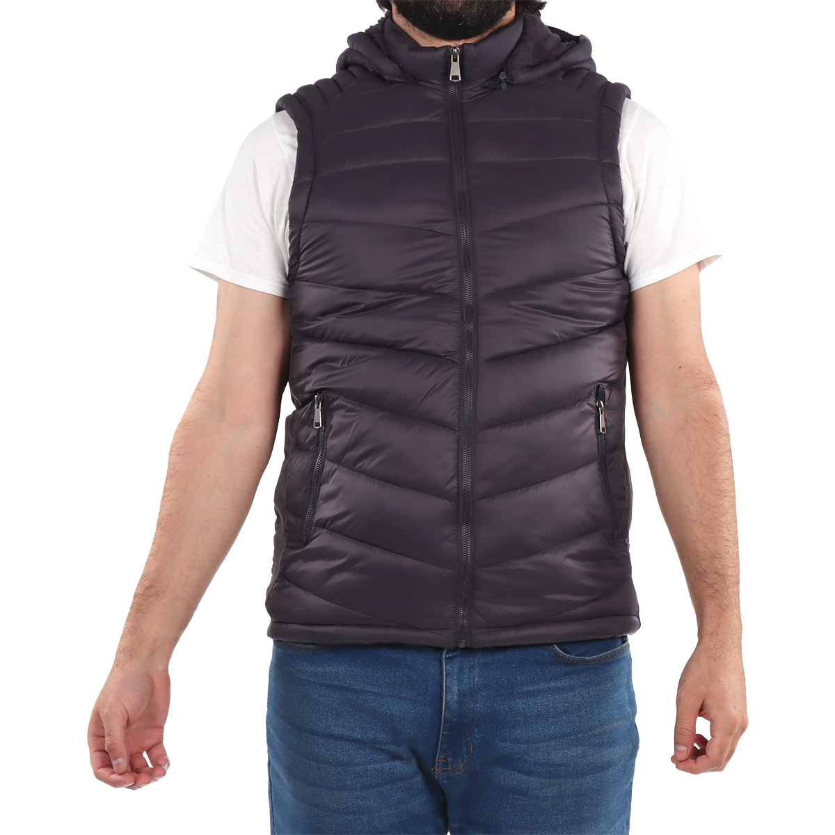 Chaleco Capitonado con Gorro Tim Men para Hombre image number null