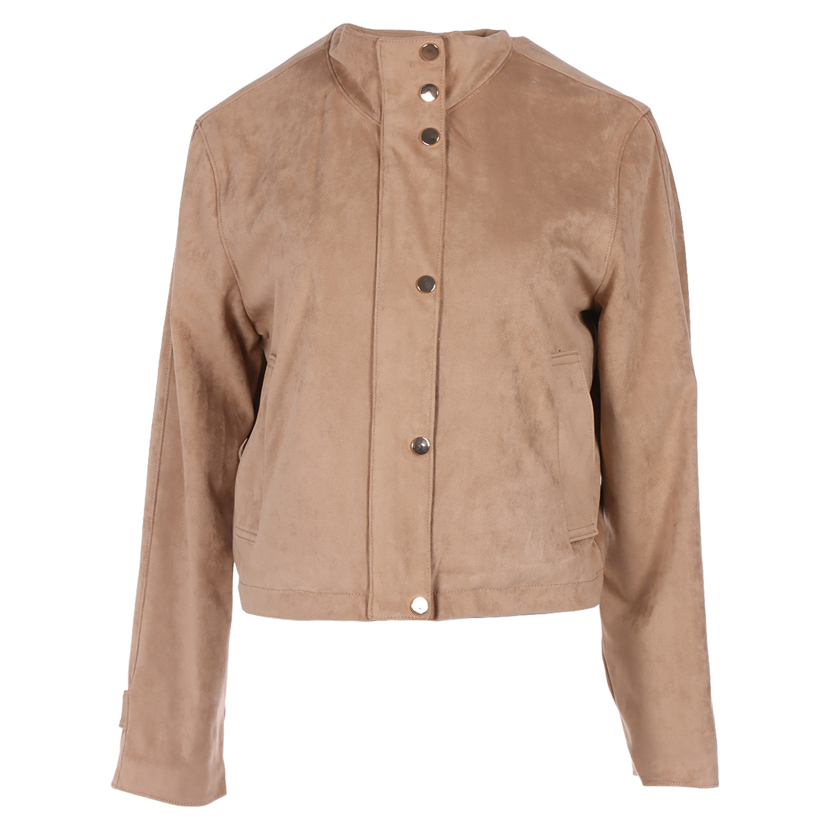 Chamarra Suede con Botones Arqueology para Mujer image number null