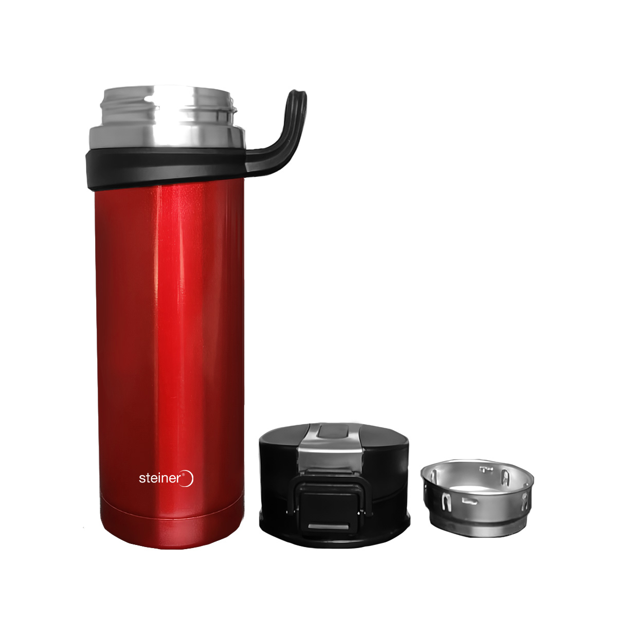 Termo Acero Inoxidable de Doble Pared STEINER 450 ml Color Rojo image number null