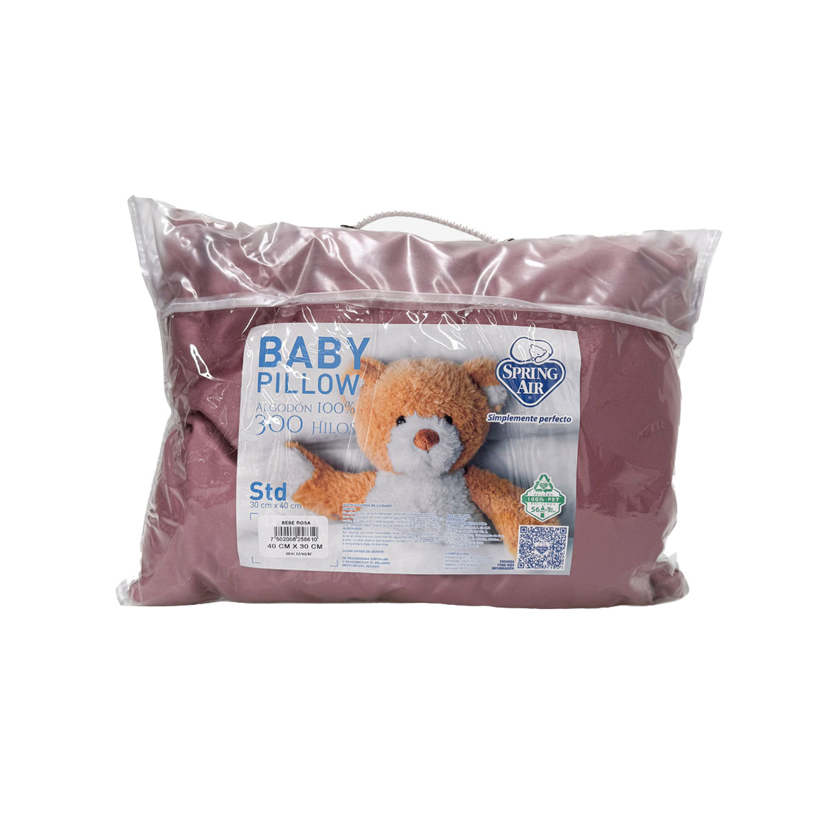 Almohada Baby Pillow Rosa Met&aacute;lico Spring Air image number null