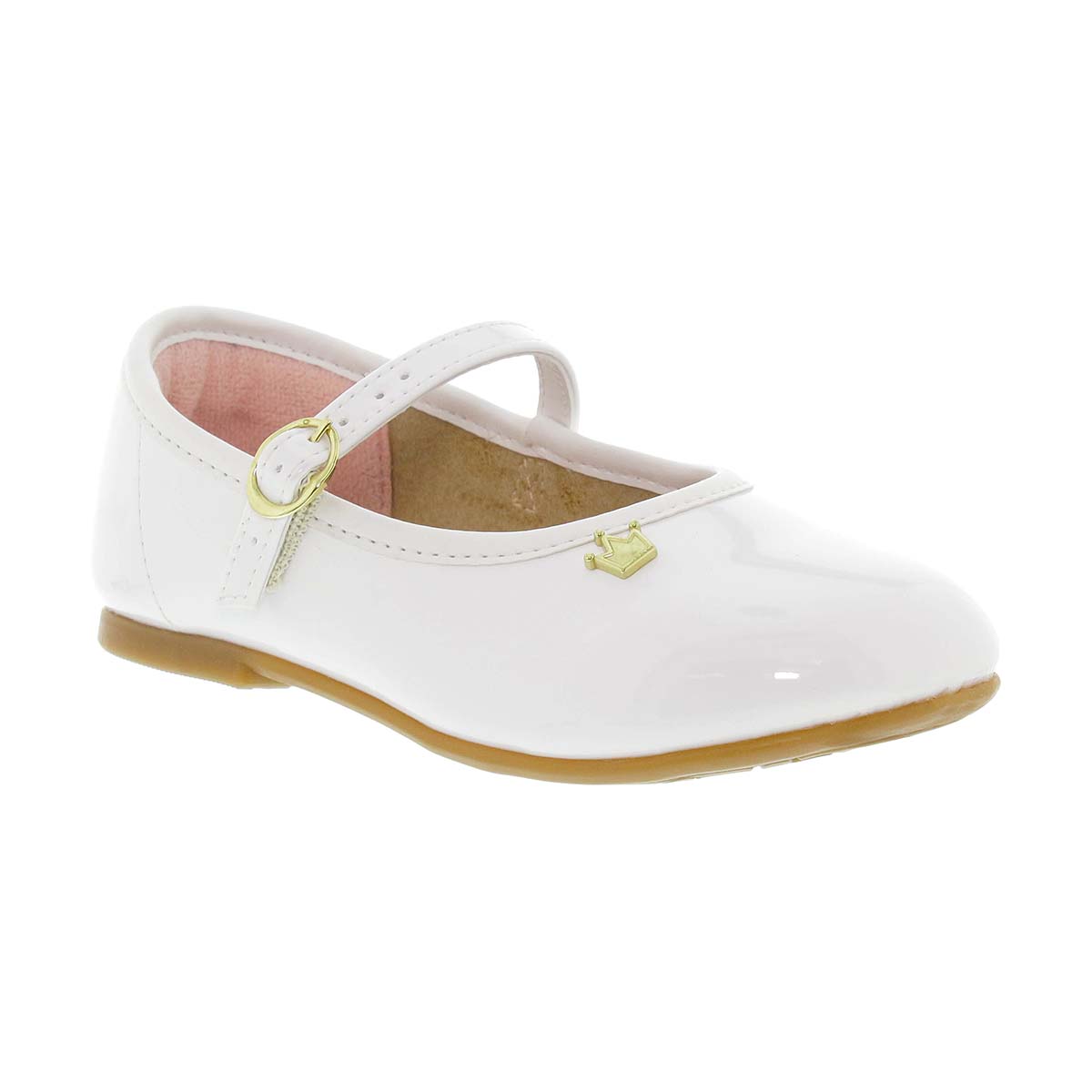 Zapato con Hebilla Molekinha Blanco Aplicaci&oacute;n para Ni&ntilde;a image number null