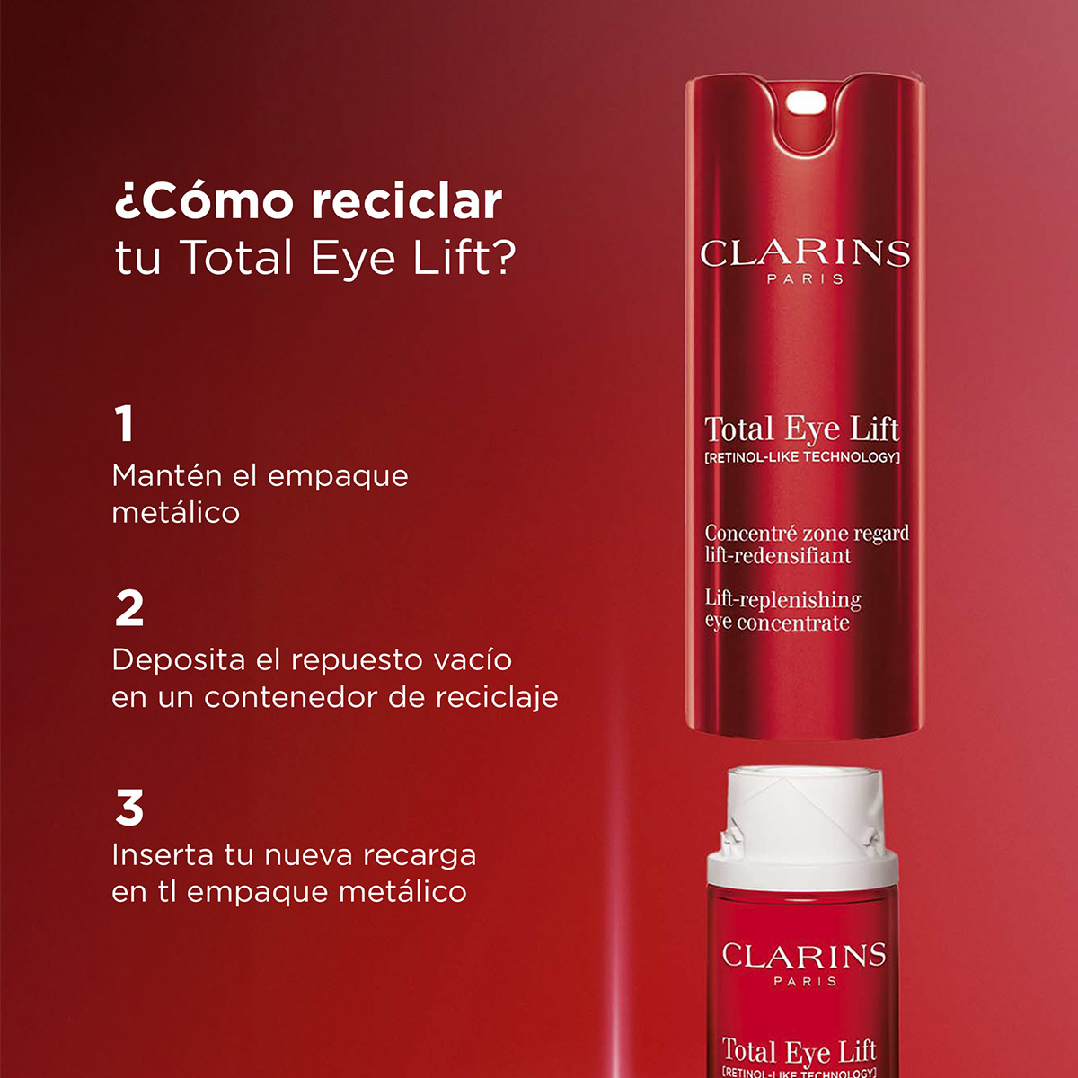 Tratamiento Reafirmante para el Contorno de Ojos Recarga Total Eye Lift image number null