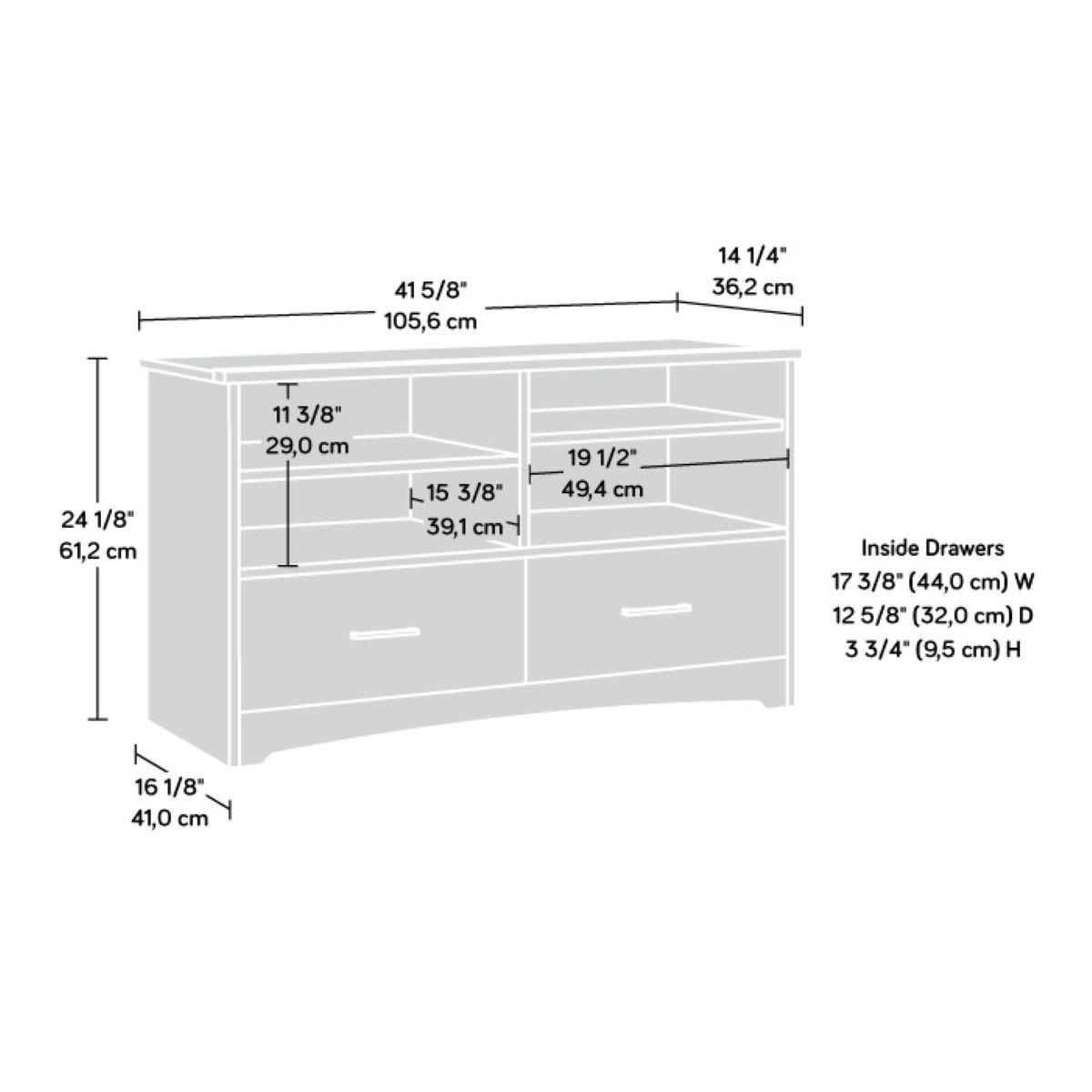 Mueble Para TV Beginnings Caf&eacute; Sauder image number null