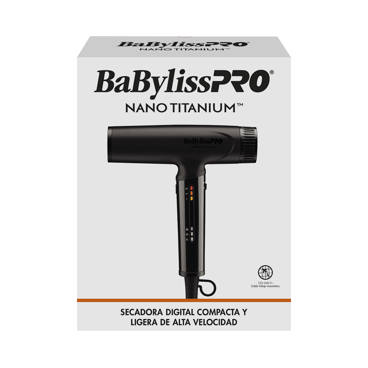 Secadora Nano Titanium Digital Matte Black 1400W Babyliss image number null