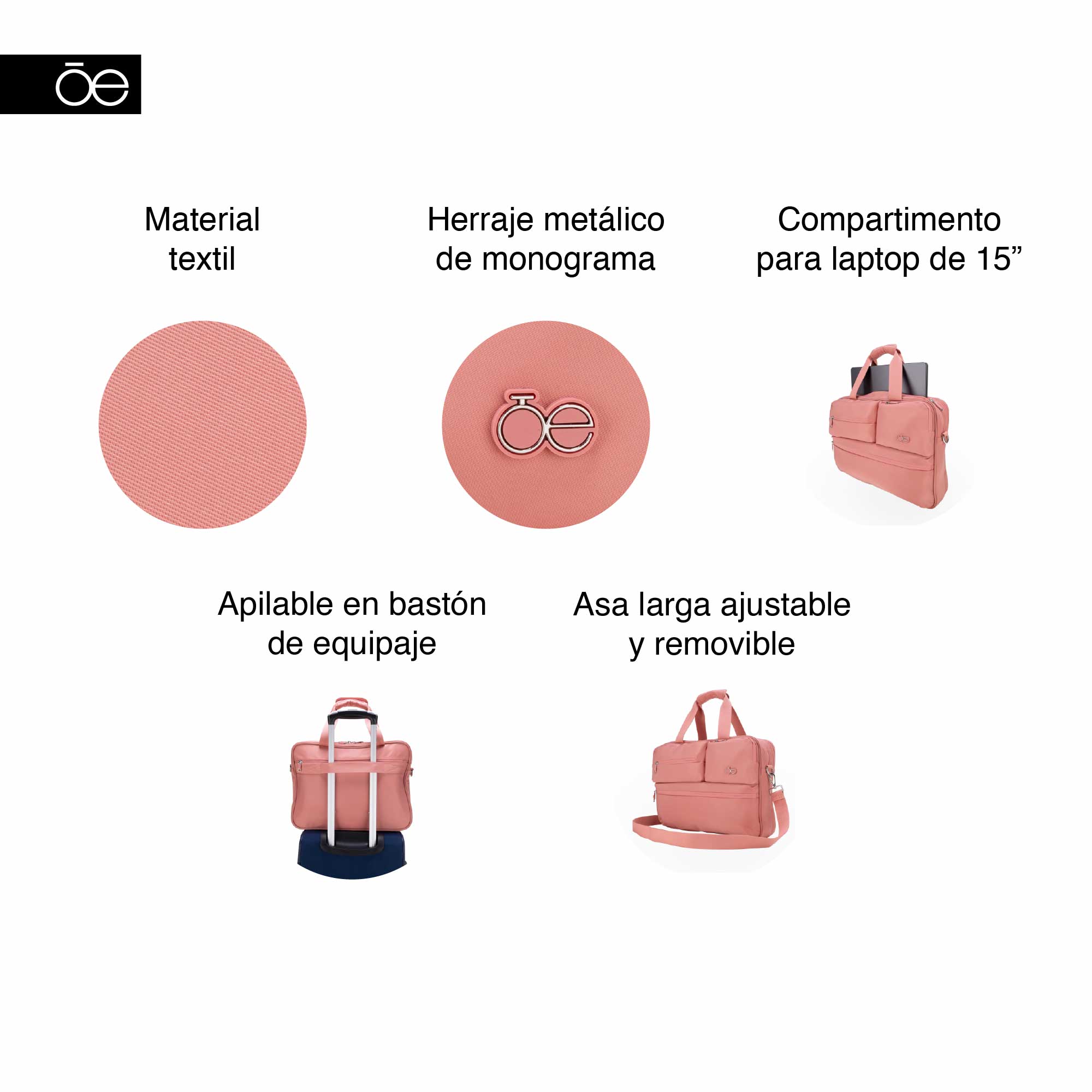 Porta Laptop Cloe Ss Gralami Rosa image number null