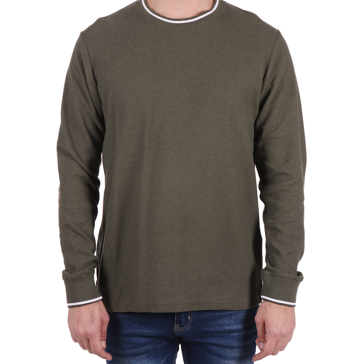 Playera Manga Larga Cuello Redondo Yongster para Hombre image number null