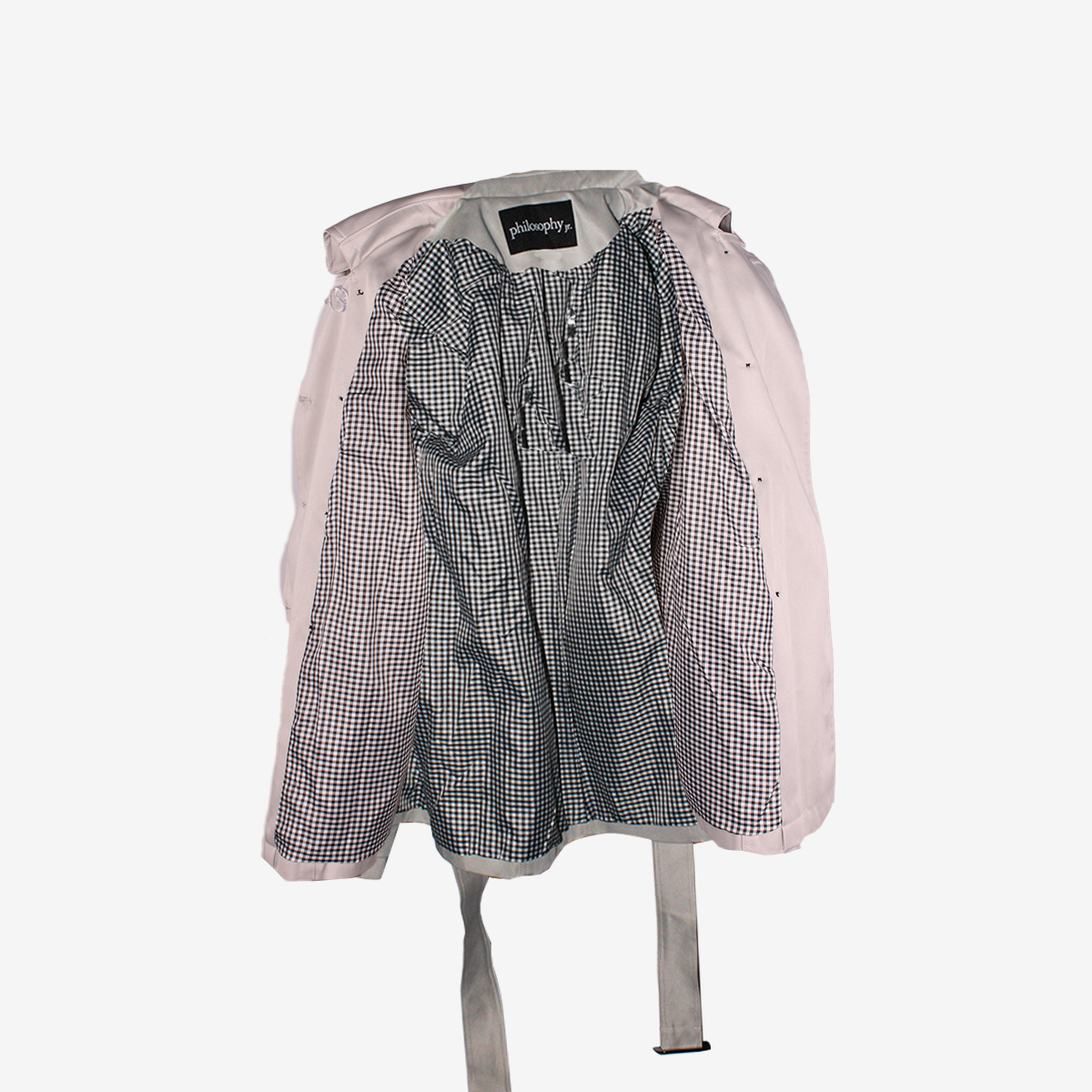 Gabardina Con Solapa Philosophy Para Mujer Junior image number null