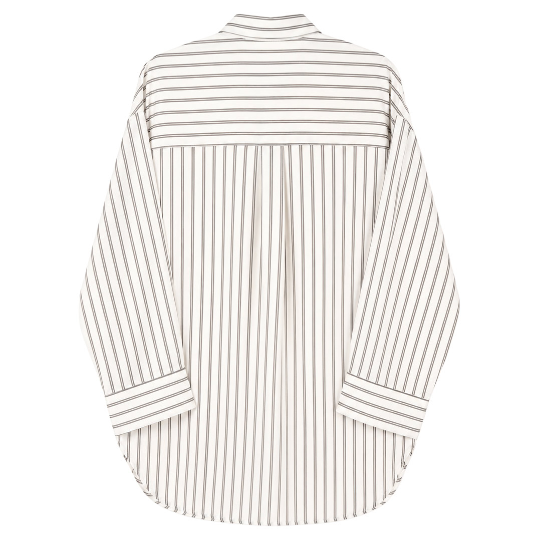 Blusa Manga Larga Rayas Casual Chic LIFESTYLER para Mujer Curvy image number null