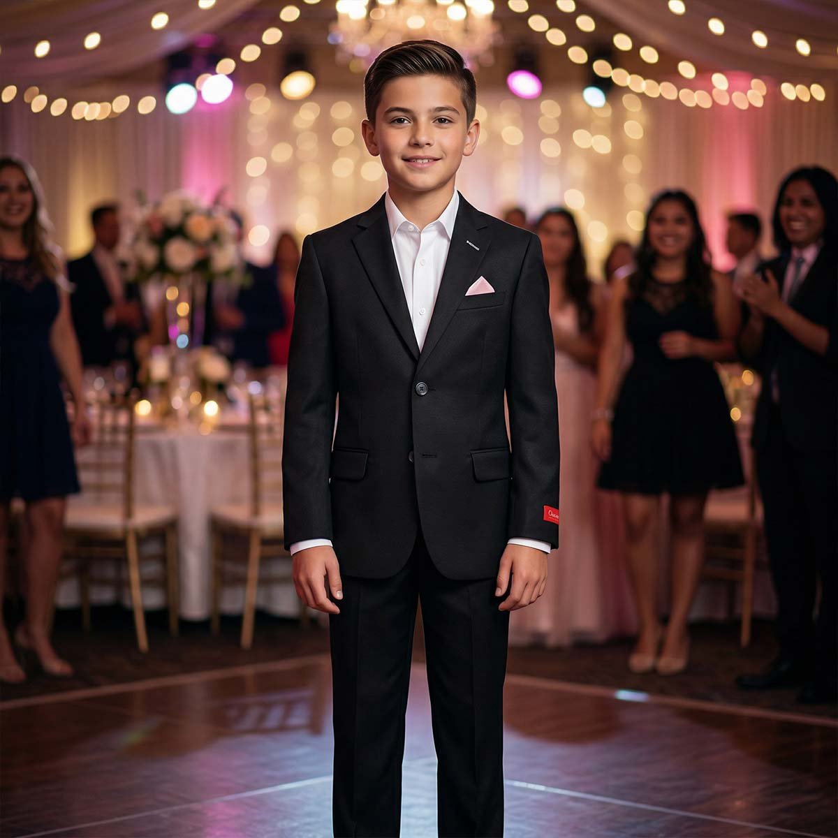 Traje De Vestir 2 Pzas Negro Para Ni&ntilde;o image number null