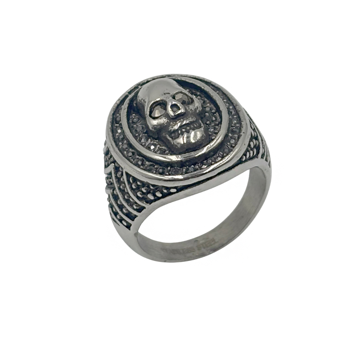 Anillo Calavera Acero H Aktuales para Hombre image number null