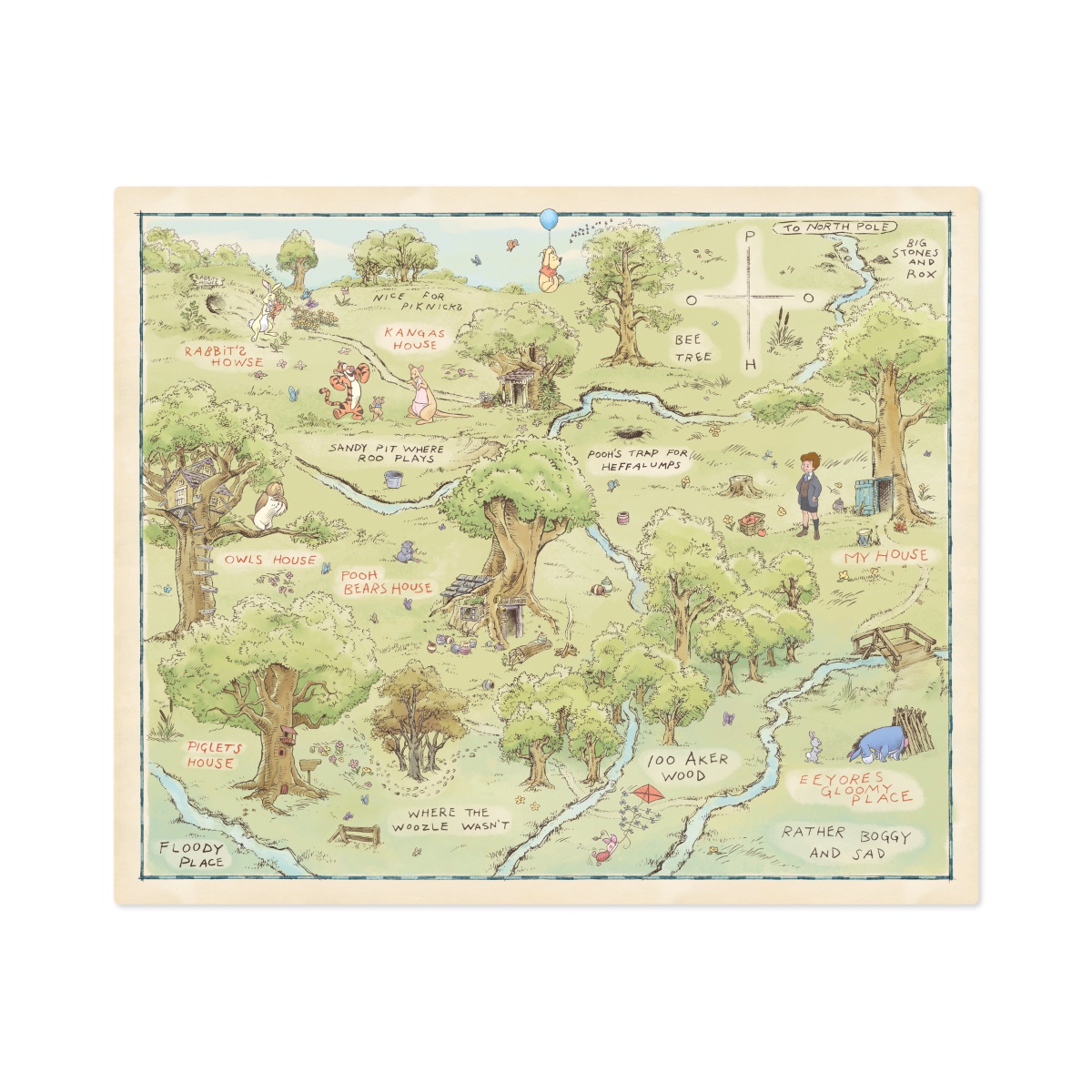Manta Bosque Winnie The Pooh Disney Hallmark image number null
