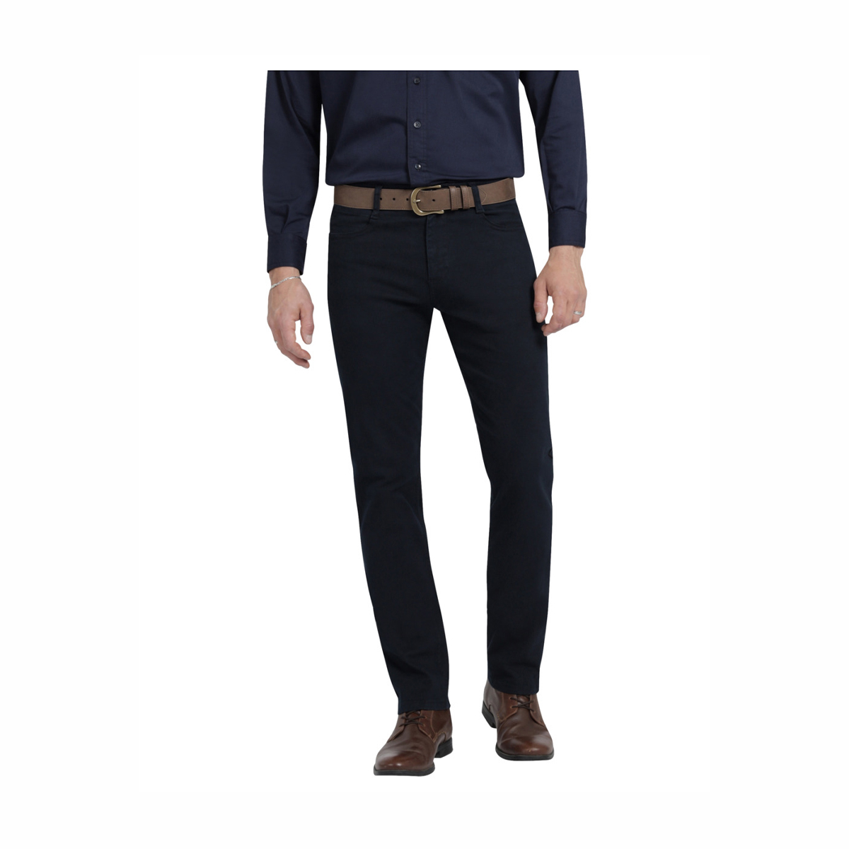 Pantal&oacute;n 5 Pocket Slim Fit Lee Negro para Hombre image number null