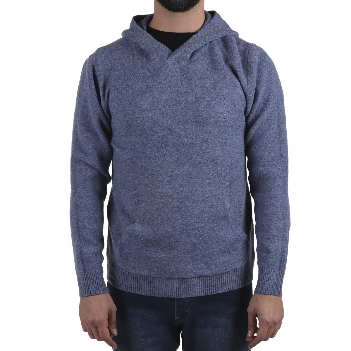 Su&eacute;ter con Capucha Bolsillo Canguro Jeanious para Hombre image number null