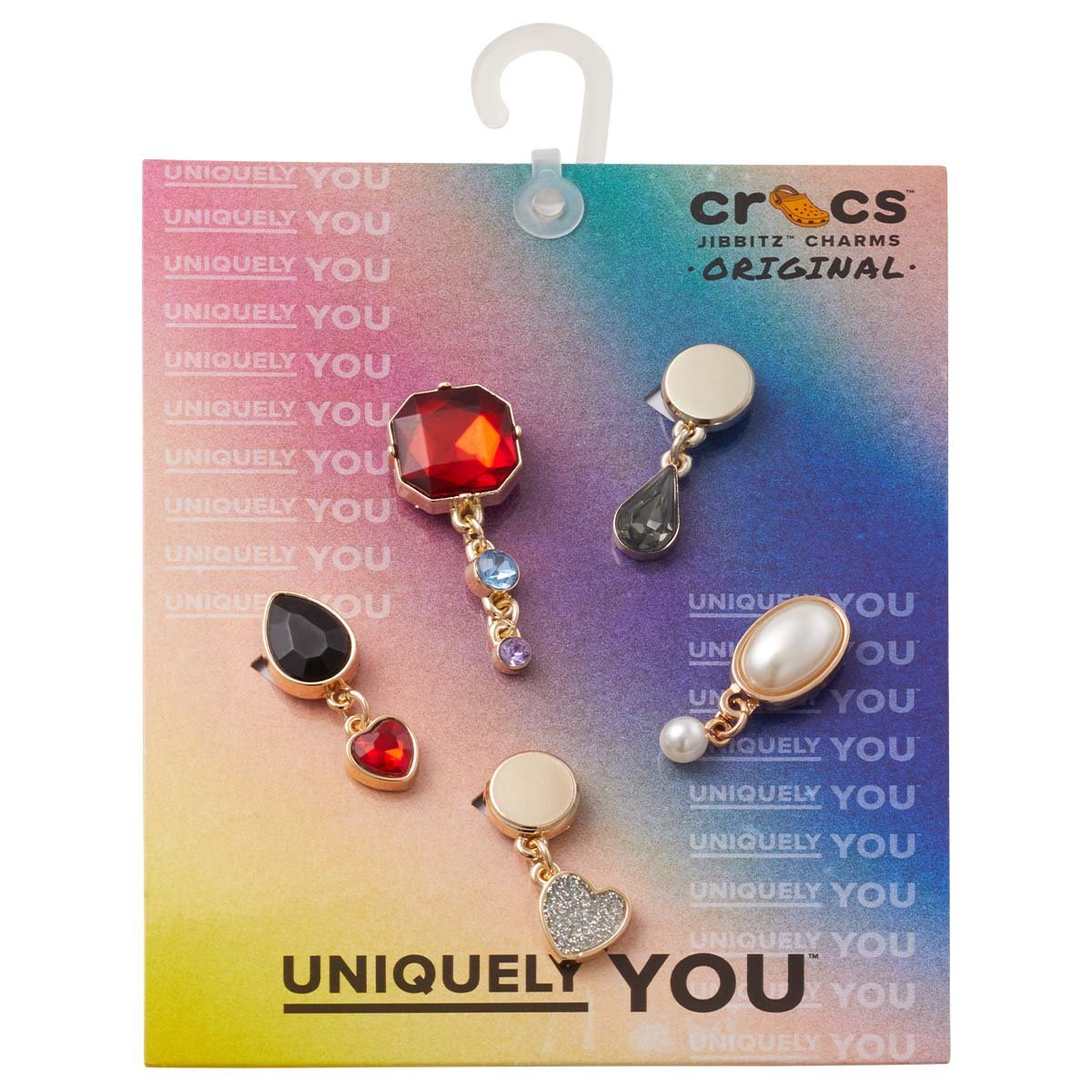 Set 5 Pack Accesorios Crocss Gemas Dropped para Mujer image number null
