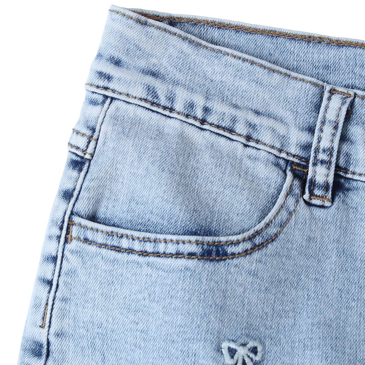 Jeans Mezclilla Bordada Mo&ntilde;os Jeanious para Ni&ntilde;a image number null