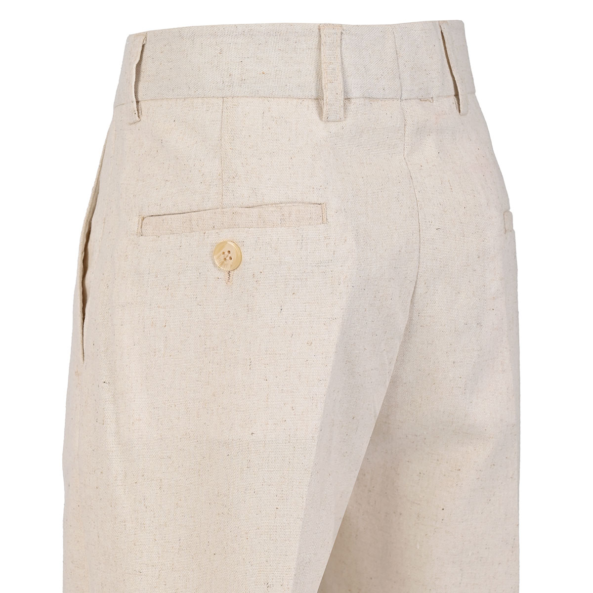 Traje en Mezcla de Lino con Chaleco Oscar Collection Beige para Ni&ntilde;o image number null