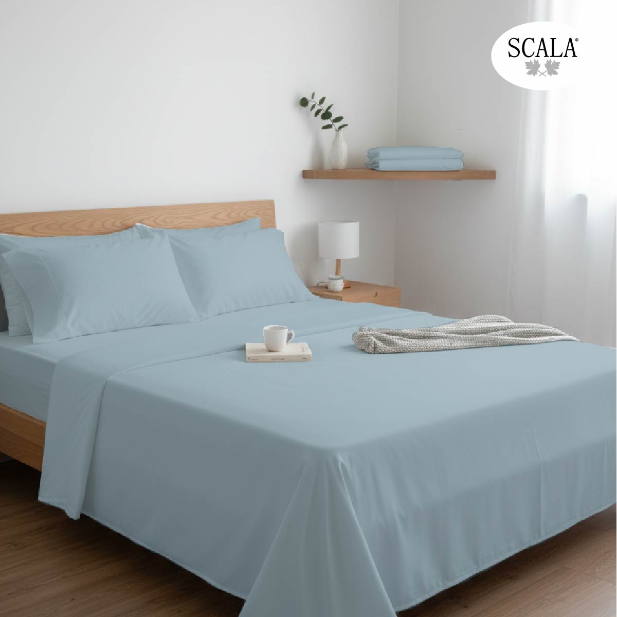 Sabanas King Azul Claro Scala image number null